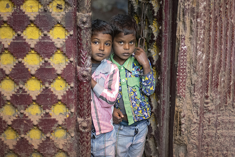 Enfants indiens à NewDelhi