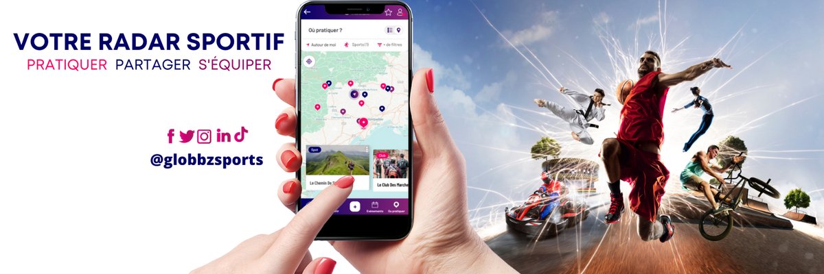 Bannière réseaux sociaux — « Votre radar sportif »